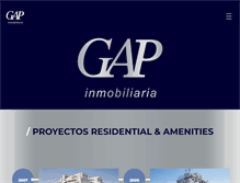 Tablet Screenshot of gapinmobiliaria.com